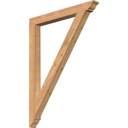 Ekena Millwork Traditional Traditional Smooth Bracket, Western Red Cedar, 3 1/2"W x 36"D x 48"H BKT04X36X48TRA01SWR